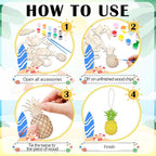 JellyArch 36 Pcs Summer Wood Cutouts Crafts - Image 4