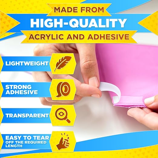 Fabric Tape for Clothes – 60-Yard Roll, Ultra-Thin Transparent Adhesive Basting - Image 3