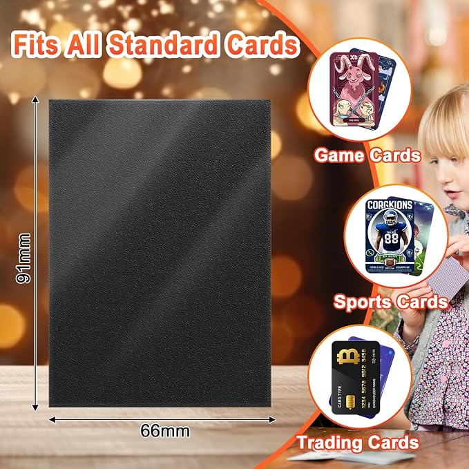600PCS Card Sleeves for Collectable Gaming Cards, Matte Card Protectors Sleeves - Image 3