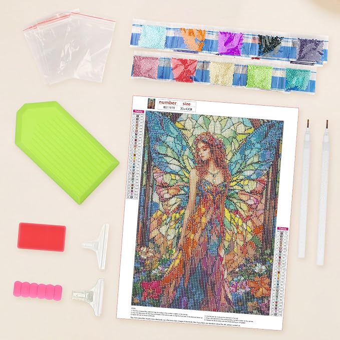 Lxmsja Fairy Stained Glass Diamond Art Kits - Image 5