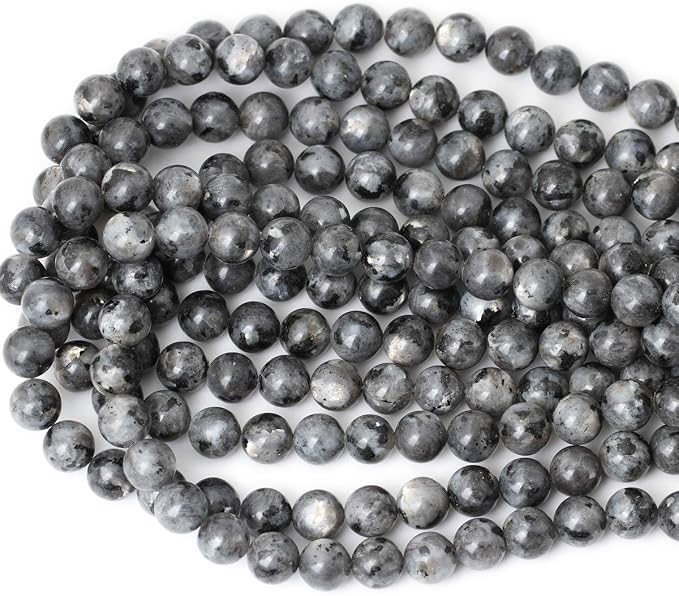35PCS 10mm Natural Black Labradorite Gemstone Round Loose Beads Crystal Energy - Image 3