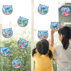 42PCS Summer Activities Crafts Bulk: Sea Animal Ocean Scene Paper Suncatchers - Image 3