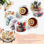 8 PCS Diamond Art Coasters Kits Dragon Book Diamond Painting Coaster | Diamond - Image 5