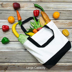 TOPDesign 3-Pack Super Strong Large 12oz Cotton Canvas Tote Bags, Reusable - Image 3