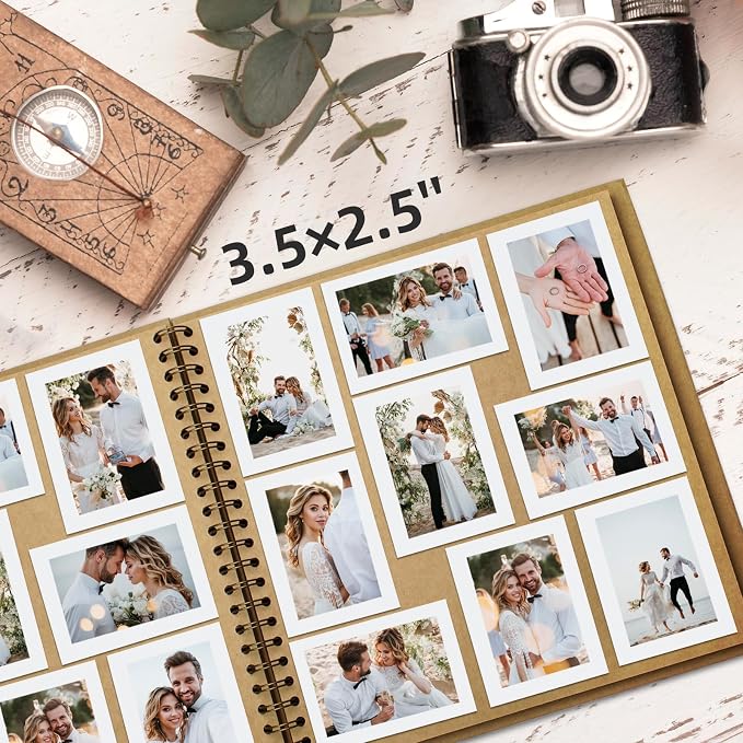 10x10 Inch DIY Scrapbook Photo Album, Hardcover Kraft Paper Acid-Free, 50 Sheets - Image 4