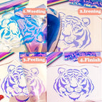 Holographic Heat Transfer Vinyl 10.5IN x 6FT Rainbow HTV Iron on Vinyl - Image 6