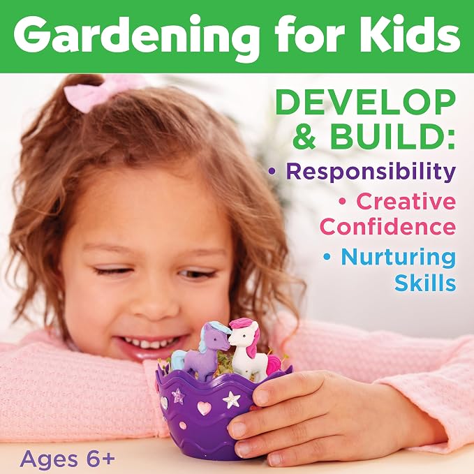 Creativity for Kids Mini Garden: Pony Terrarium Kit | Summer Crafts for Kids | - Image 7