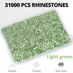 33000Pcs Light Green Rhinestones - Image 3