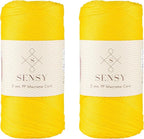 2 Pack of Sensy Premium 2mm 251 Yards Polyester Rope 100% Polypropylene Cord by SSENSY