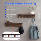 White Double Sided Adhesive Pads, Heavy Duty Mounting Tape, Super-Sticky Black - Image 4