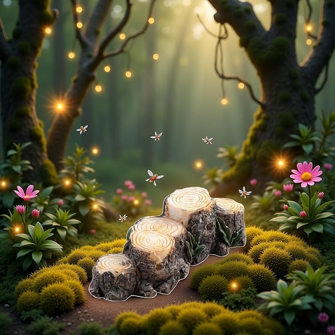 Miniature Resin Stump Micro Landscape Fairy Garden Ornament Mini Doll House - Image 7