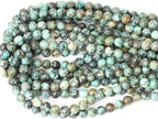 45PCS 8mm Natural African Turquoise Stone Gemstone Round Loose Beads - Image 3
