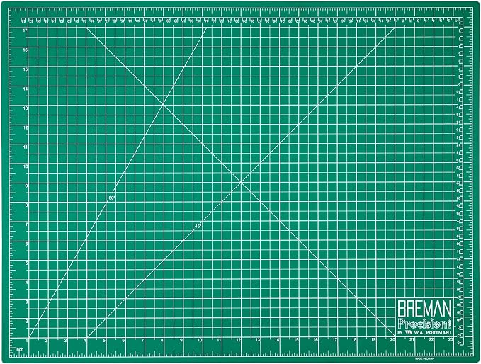 Breman Precision 18x24 Inch Self Healing Cutting Mat – 2-Sided 5-Ply PVC by WAPortman