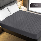 Utopia Bedding Quilted Fitted Mattress Pad, Full Size, Elastic Fitted Mattress - Image 2