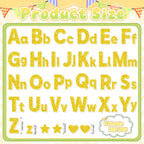 Glitter Foam Letter Stickers 335 Pcs Self-Adhesive Uppercase & Lowercase ABC - Image 2