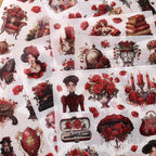 Vintage Ephemera Sticker 24 Sheets precut 300 washi Stickers Paper Journal - Image 7