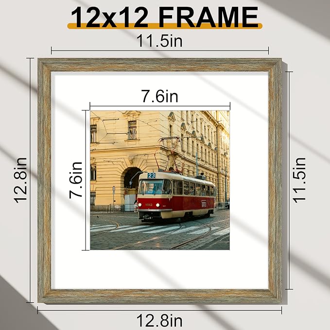 Vittanly 12x12 Picture Frames Set of 2, Ornate Vintage Photo Frame - Image 2