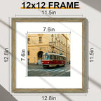 Vittanly 12x12 Picture Frames Set of 2, Ornate Vintage Photo Frame - Image 2
