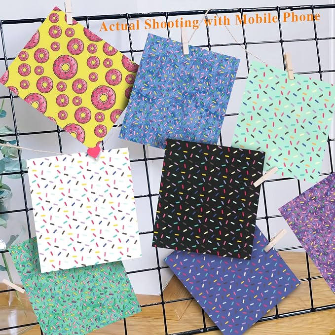 Tintnut Donut Sprinkle Heat Transfer Vinyl, 12 Sheets 12×10in Iron on Vinyl | - Image 7