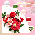 Red Thick Pipe Cleaner Flower Kit - Image 5