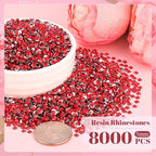 8000PCS 3mm Resin Rhinestones Bulk - Image 2