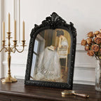 Cuspin 8x10 Black Picture Frame Vintage Frames, Ornate Arched Resin Photo Frame - Image 2