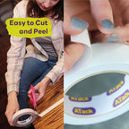ATack Clear Double-Sided Tape, Easy Tear by Hand, 2 Inches x 30 Yards, Wall - Image 5
