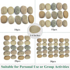 YISZM Large Rocks for Painting, 3-4 Inches Flat Smooth Painting Stones for DIY - Image 3