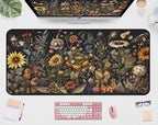 Retro Mouse Pad XXL， Flower Sunflower Plant Desk Mat, Long Computer Mat by Unknown
