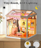 Sakura Izakaya Miniature House Kit, DIY Japan Street Style Dollhouse Kits - Image 2