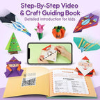 Mocoosy 320 Sheets Origami Kit for Kids Ages 5-8 9-12, Folding Paper Set - Image 3