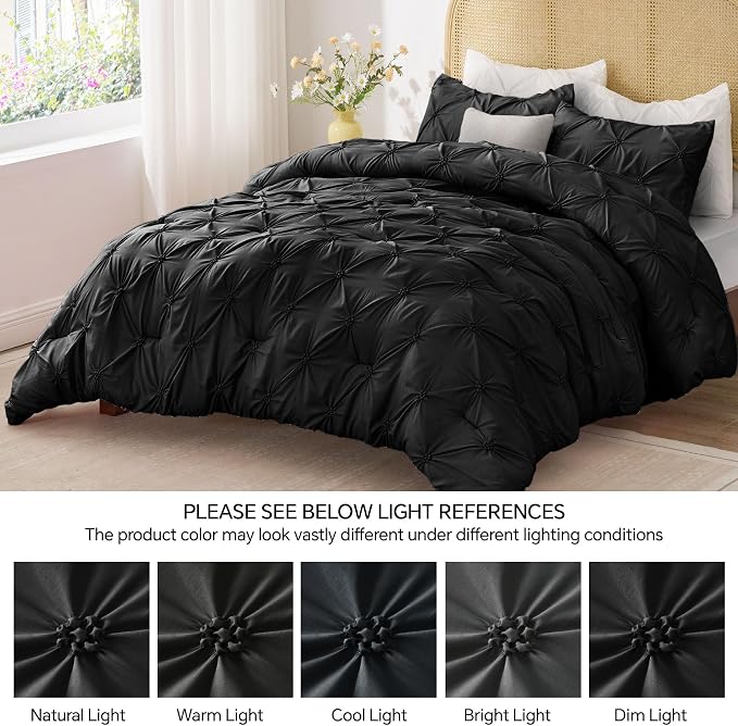 BEDELITE Black Twin Comforter Set - Image 7