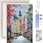 Lxmsja Big Ben Paint by Numbers Kit by Lxmsja