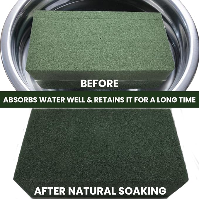Ortarco 6 Pack Floral Foam Blocks Wet and Dry Flower Foam - Image 5
