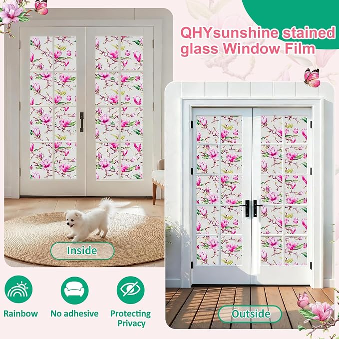 Window Privacy Film Stain Glass Window Film Rainbow Window Film Window clings - Image 5