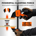 HORUSDY 8-Pack Bar Clamps for Woodworking, Quick-Release Wood Clamps - Image 6