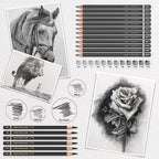 Brusarth 42 Pack Drawing Set Sketching Kit, Pro Art Sketch Supplies - Image 3
