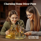 FUNPOLA 3D Wood Puzzle Countryside Cottage Model - Image 6