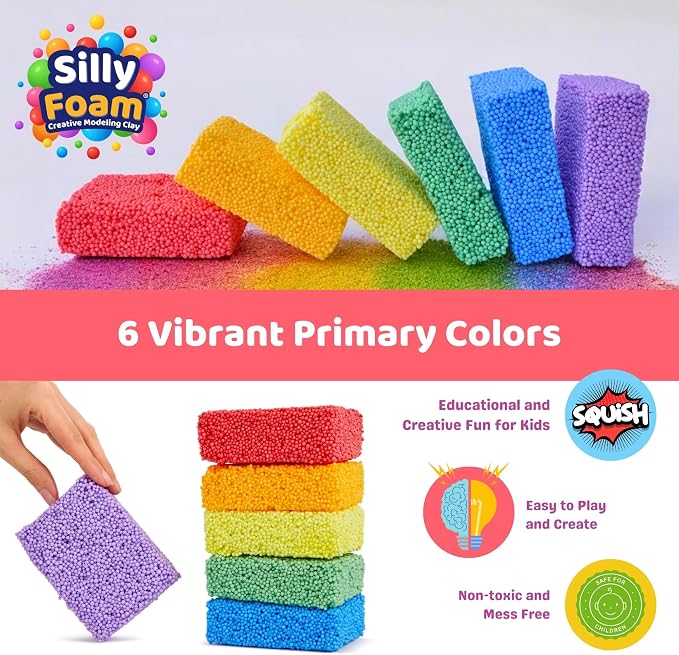 Silly Foam, Creative Modeling Foam Beads, No-Slime No-Mess, Arts & Crafts - Image 3