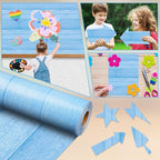 Inkspire Light Blue Wood Bulletin Board Paper Roll, 14.8FTx47IN Large Reusable - Image 5