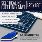 U.S. Art Supply 12" x 18" Self-Healing Cutting Mat 5-Ply - Image 2