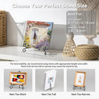 Artliving Plate Stands for Display, 5 Inch Black Iron Easel Plate Display Photo - Image 5