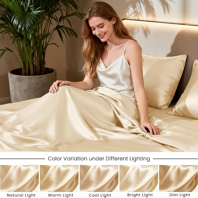 Love's cabin Twin Satin Sheets Sets - Image 7