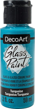 Deco Art GLASS PAINT 2OZ TURQUOISE, us:one size by DecoArtAcrylicPaintCraftSupplies