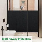 Coavas Blackout Window Privacy Film, Frosted Glass Static Cling, Decorative - Image 2
