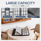 9 Pocket Card Binder, Premium Zip Trading Top Loader Binder, 720 Double Sided - Image 5