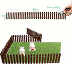 Fairy Garden Miniature Fence Accessories: Decorative White Wooden Picket Fence - Image 2