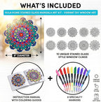 Hula Home Stained Glass Mandala Art Kit - Image 3