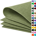 Sage Green Large Felt Fabric 36" x 36", 1mm Stiff Felt Sheet, Nonwoven Fabric by ZANEXIR