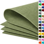 Sage Green Large Felt Fabric 36" x 36", 1mm Stiff Felt Sheet, Nonwoven Fabric by ZANEXIR